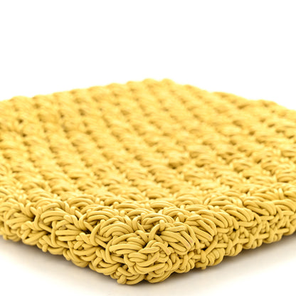 Bottega Veneta Crochet Nappa Shoulder Bag Yellow 8 of 9