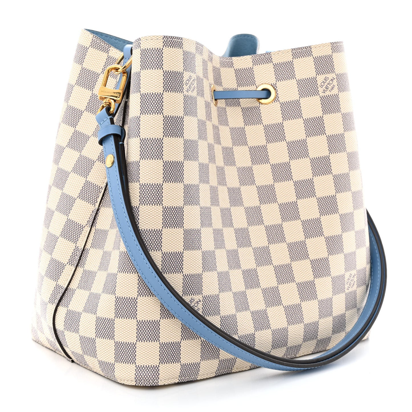 Damier Azur Neonoe MM Bleuet