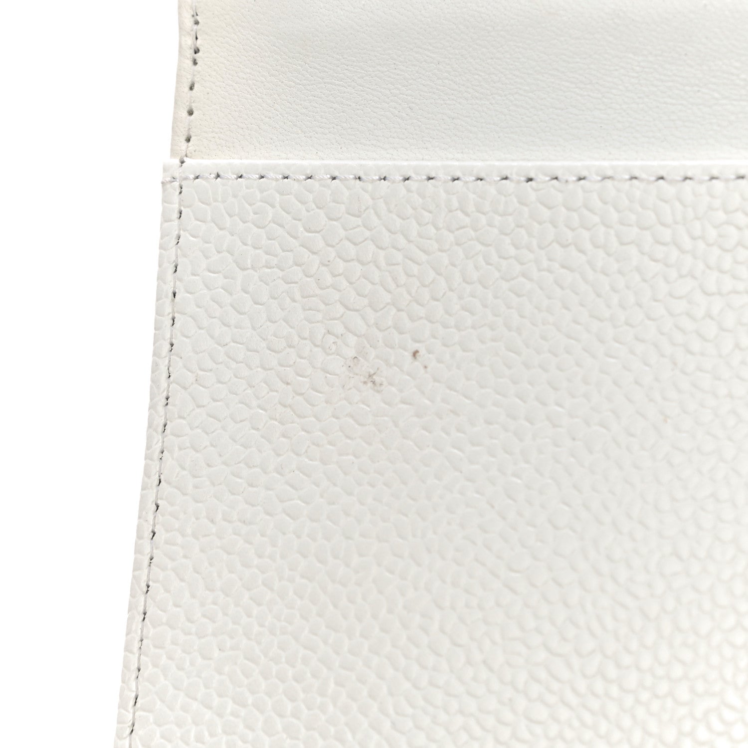 Chanel Caviar Timeless CC Wallet on Chain WOC White 19 of 21