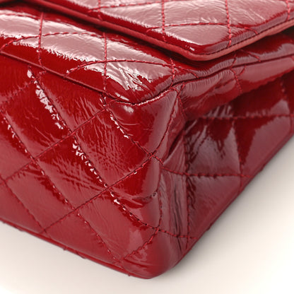 Chanel Aged Glazed Calfskin Quilted 2.55 Reissue 226 Flap Red 9 of 14