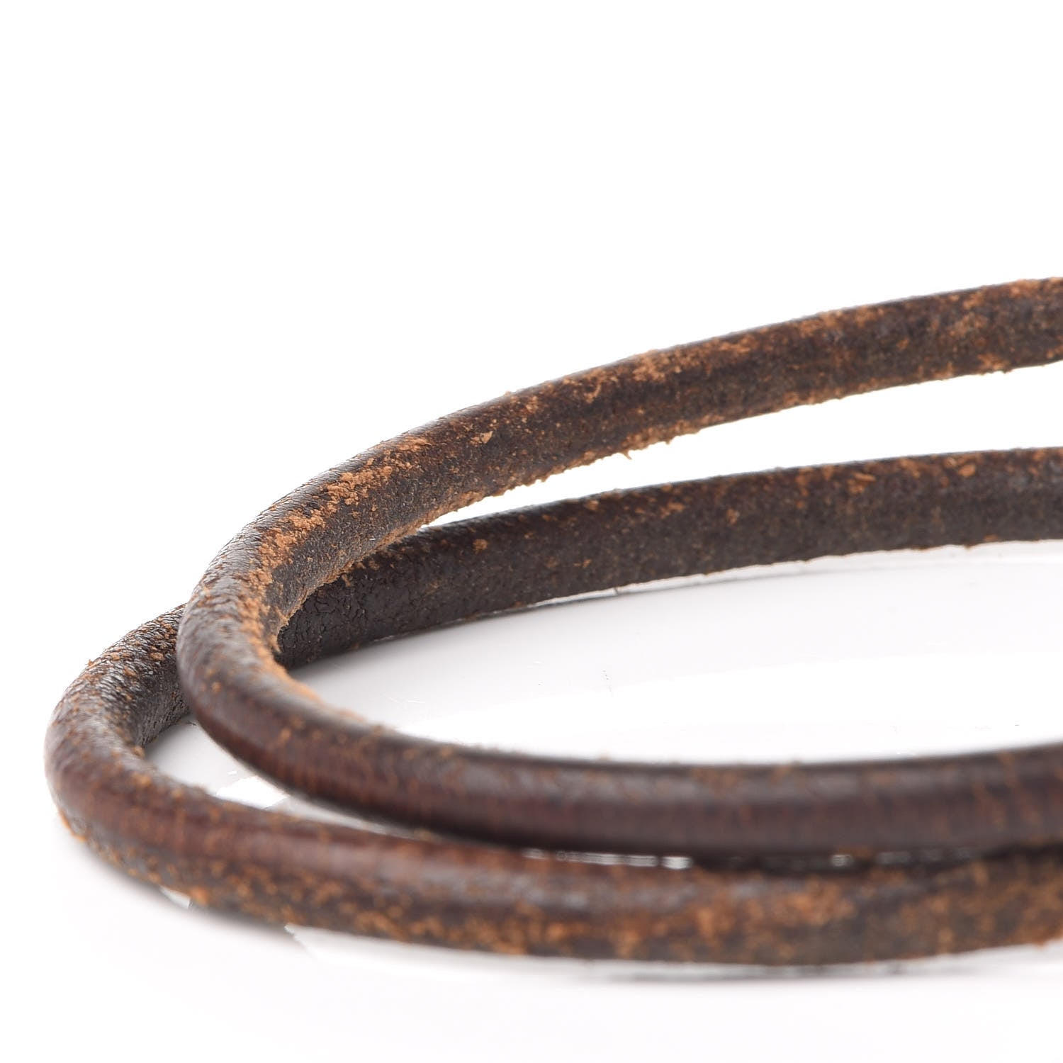 Hermes Natural Bridle Double Wrap Cord Tournis Bracelet Bouton 6 of 8