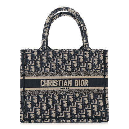 Christian Dior Oblique Small Book Tote Blue Multicolor 1 of 11