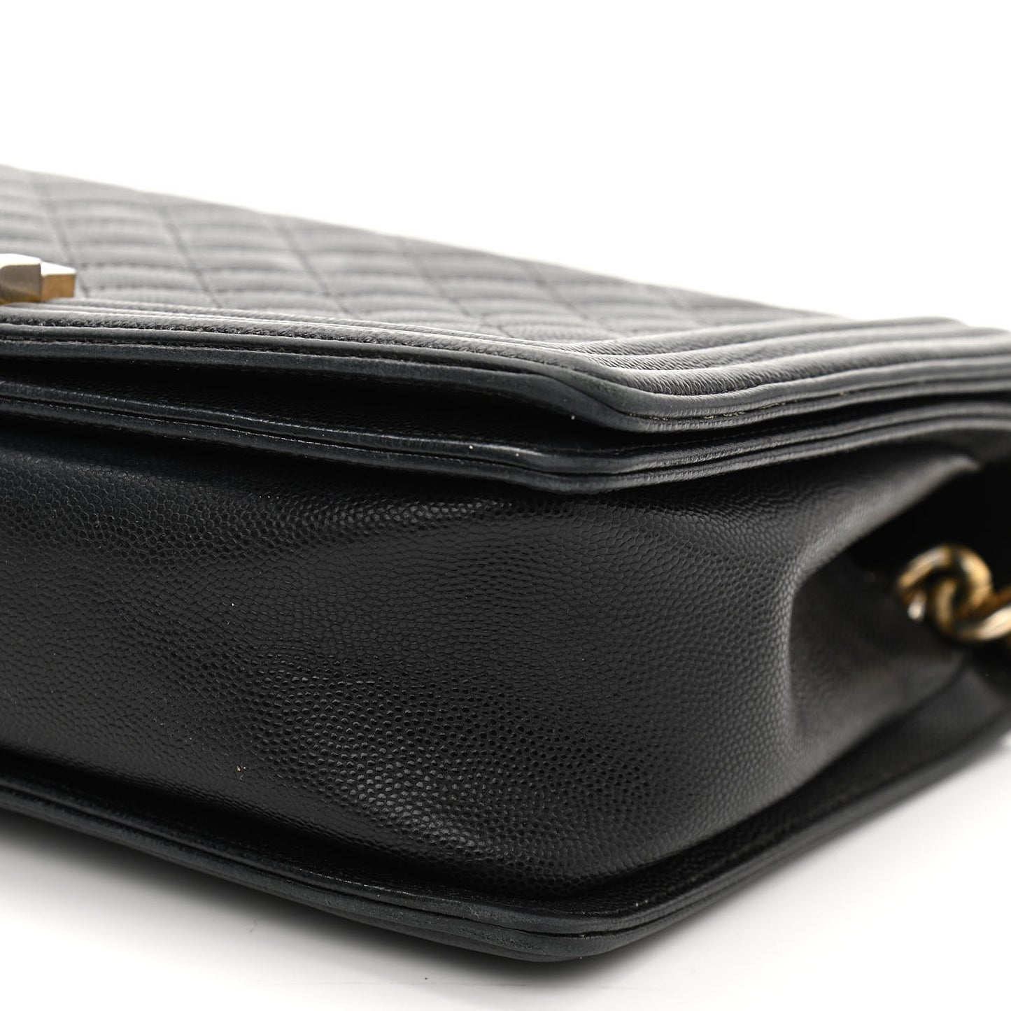 Caviar Quilted New Medium Boy Flap Black