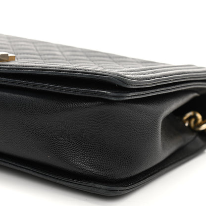 Chanel Caviar Quilted New Medium Boy Flap Black 9 of 11