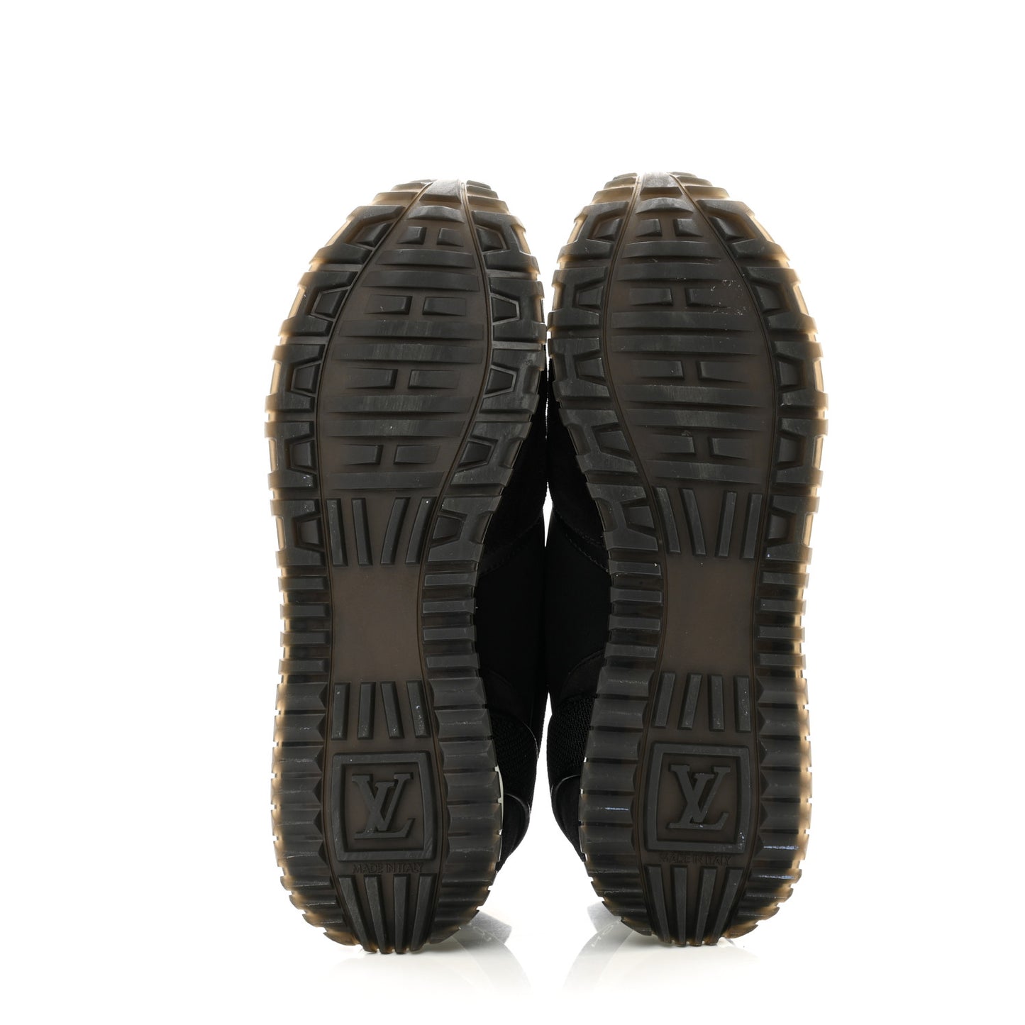 Calfskin Run Away Sneakers 37.5 Black