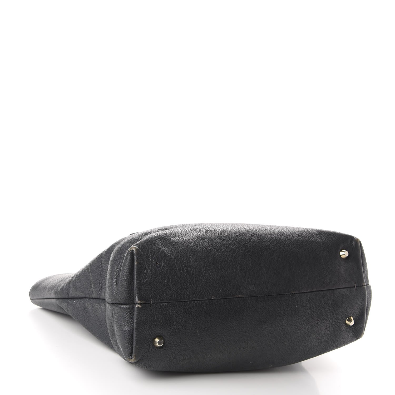 Lanvin Grained Calfskin New Easy Shopper Tote Navy Black 4 of 20