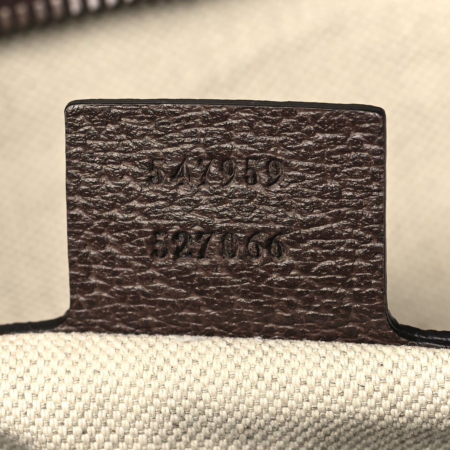GG Supreme Monogram Textured Dollar Calfskin Web Large Savoy Duffle Bag Beige Ebony New Acero