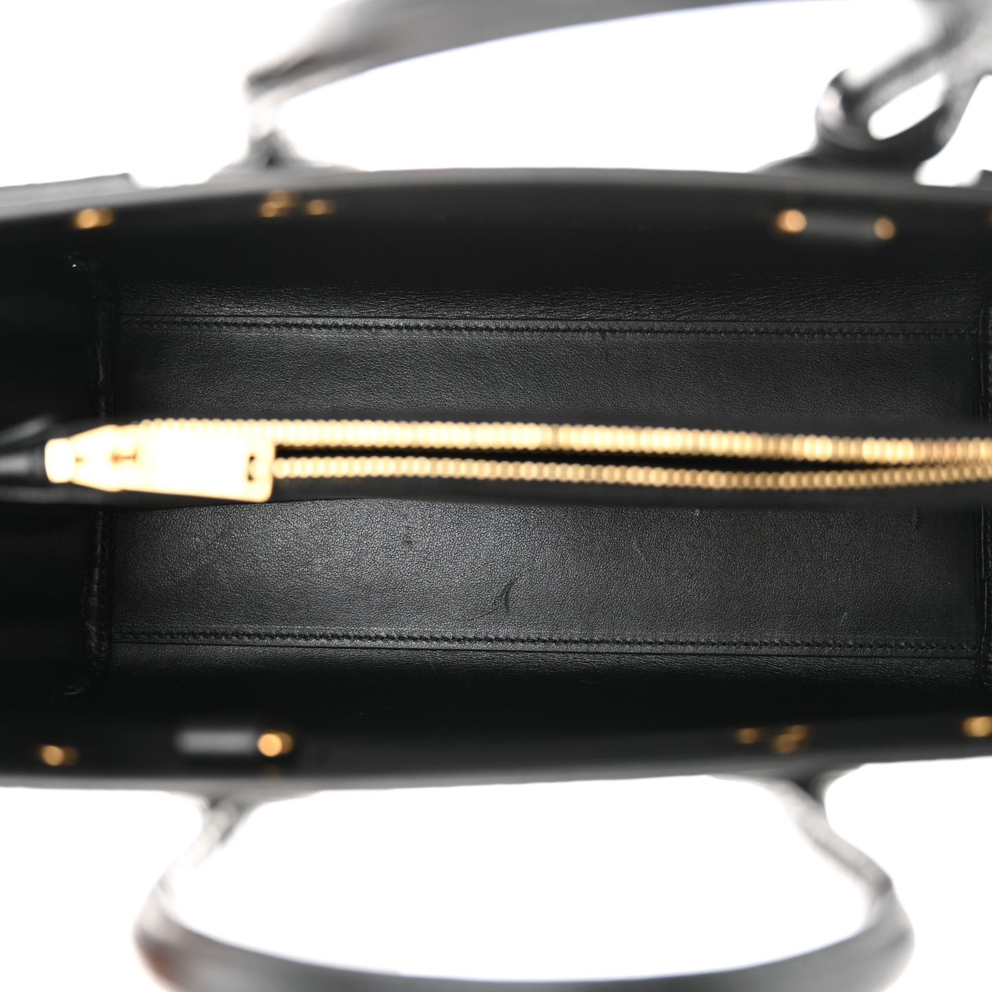 Calfskin Crocodile Embossed Baby Sac De Jour Black