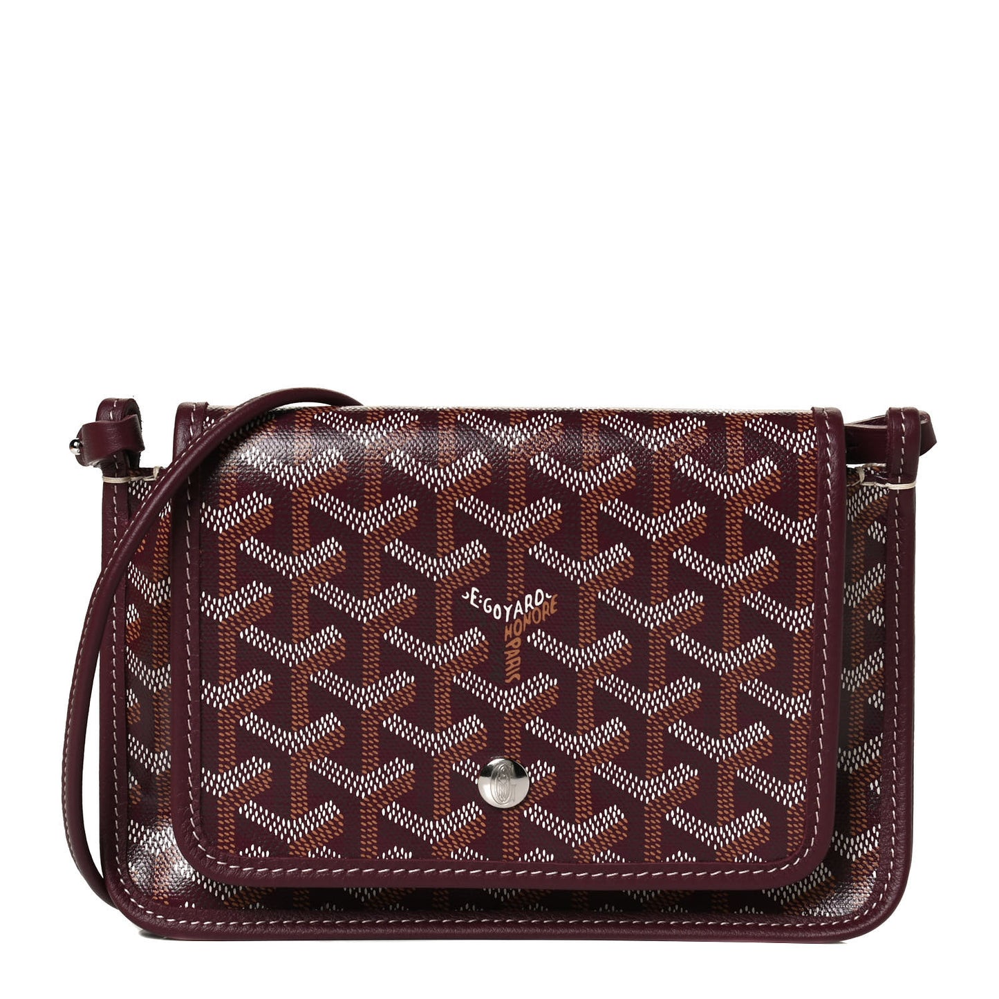 Goyardine Plumet Wallet Clutch Burgundy