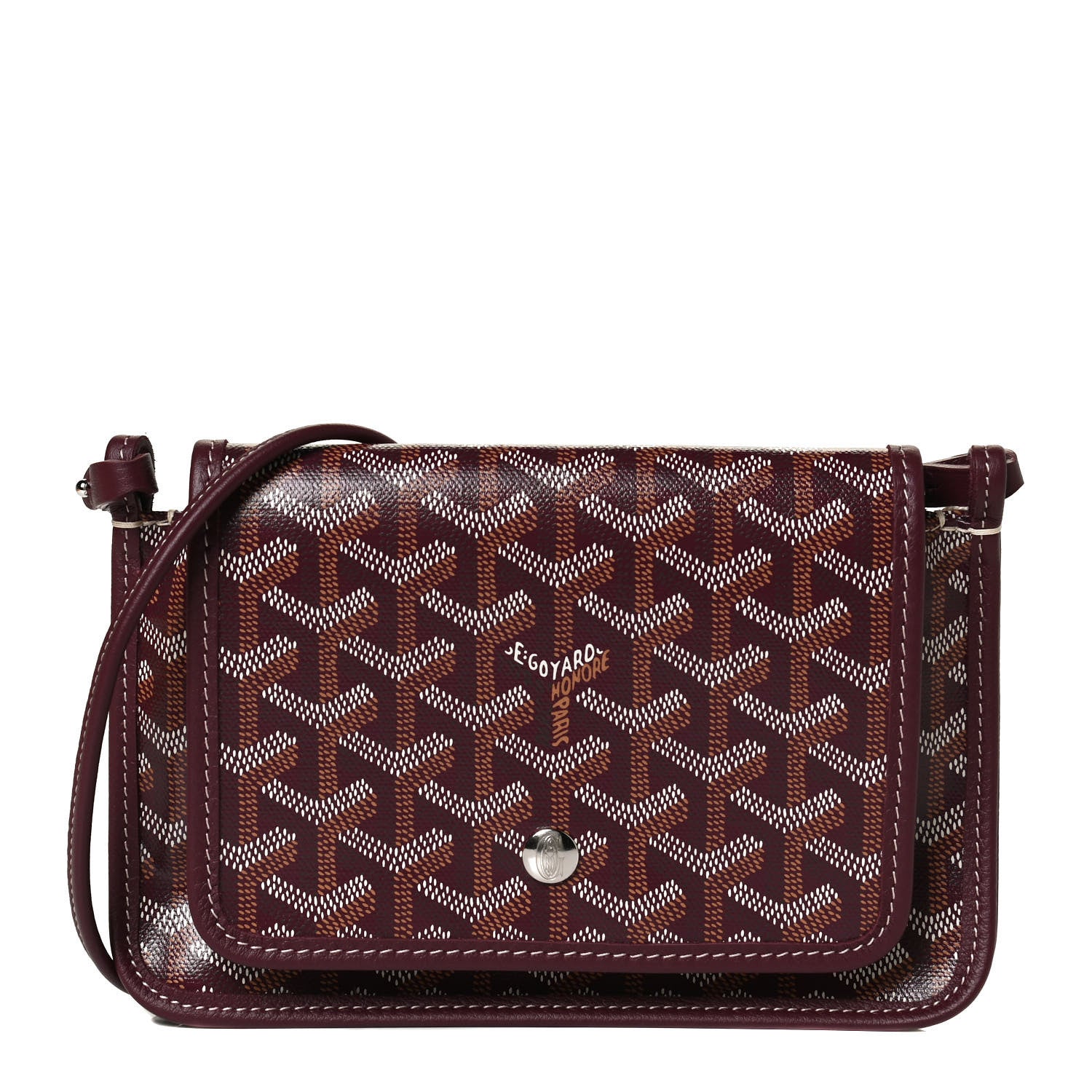 Goyard Goyardine Plumet Wallet Clutch Burgundy 1 of 11