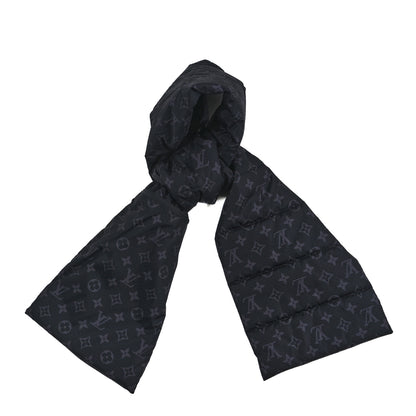 Louis Vuitton Econyl Monogram Eclipse Packable Muffler Black 1 of 3