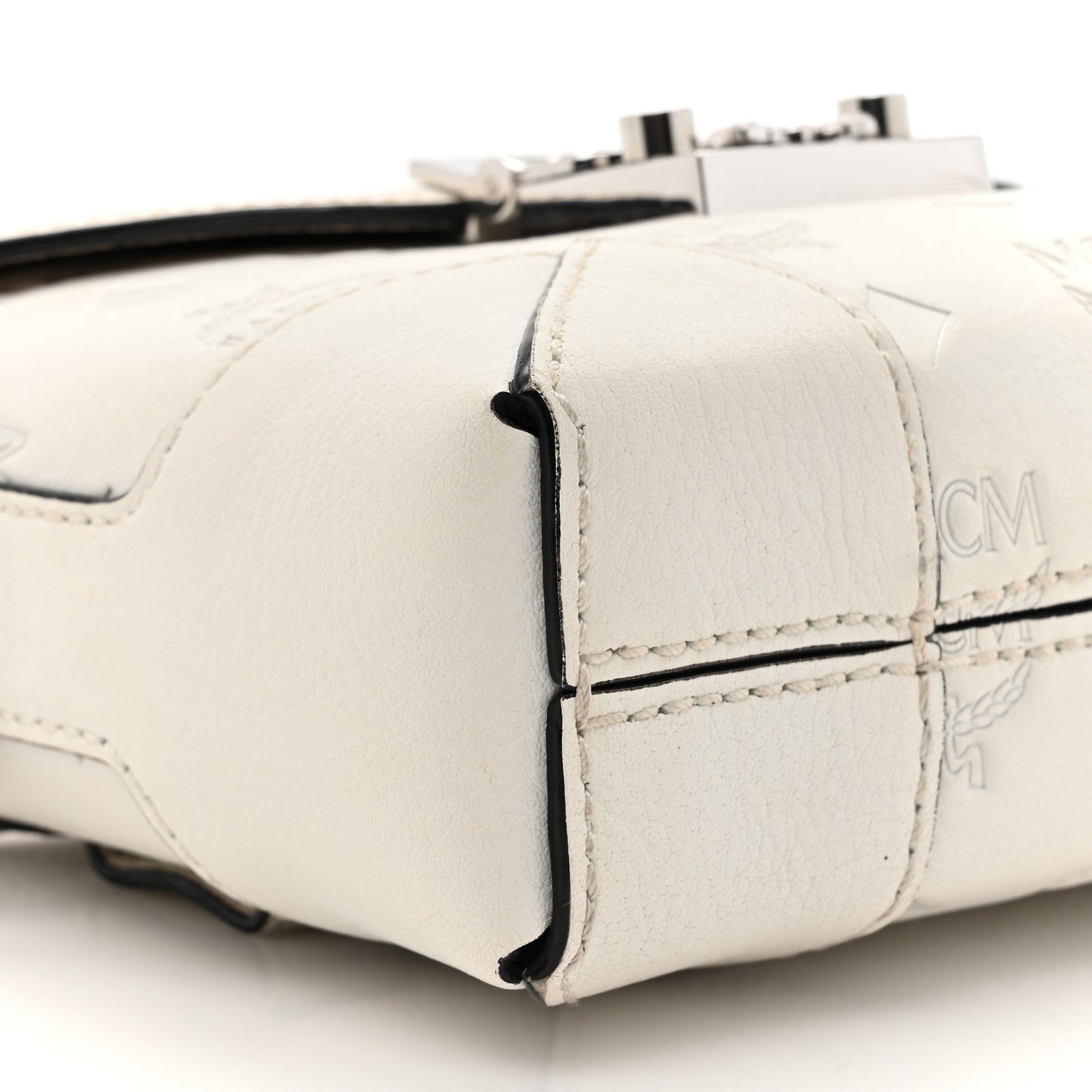 Calfskin Ottomar Monogram Soft Berlin Belt Bag White