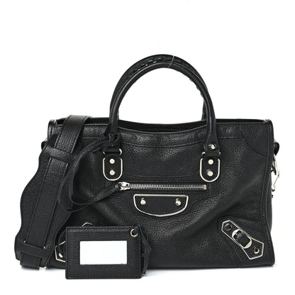 Balenciaga Chevre Silver Metallic Edge Hardware S City Black 1 of 10