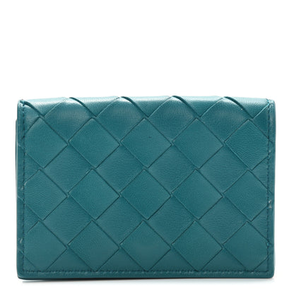 Bottega Veneta Nappa Intrecciato Card Holder Aqua 1 of 7