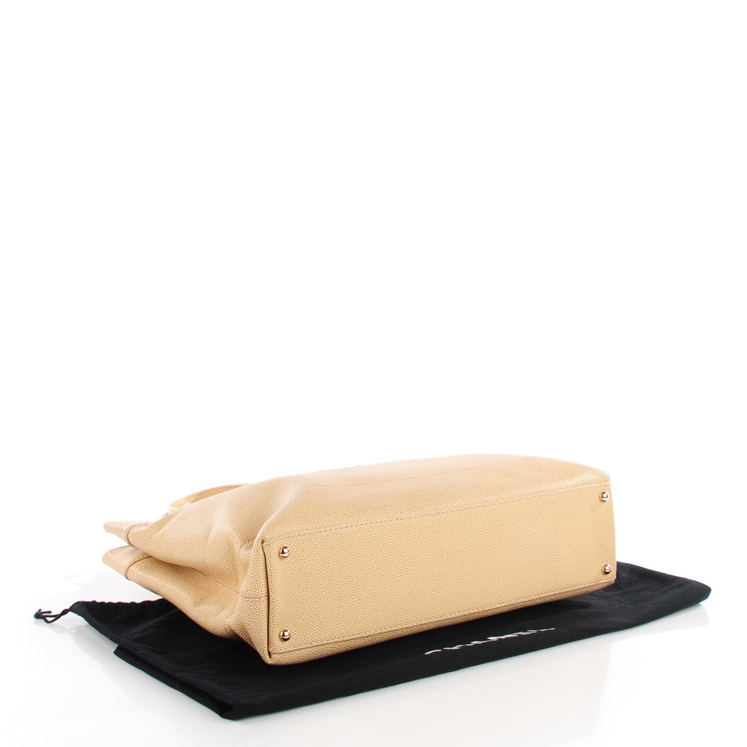 Chanel Caviar CC Shoulder Bag Beige 4 of 7