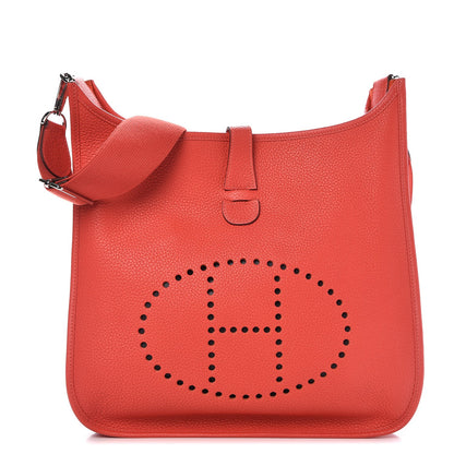 Hermes Togo Evelyne III GM Rouge Pivoine 1 of 8