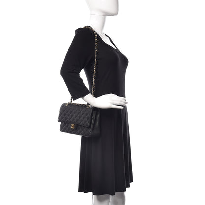 Chanel Caviar Quilted Medium Double Flap Black 3 of 22