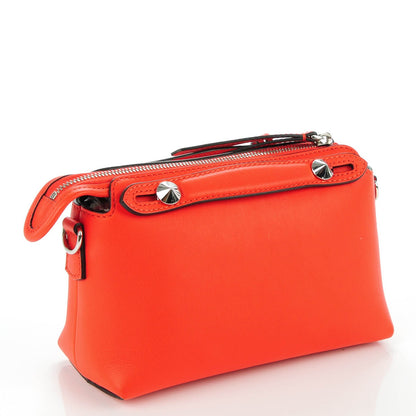 Fendi Vitello Dolce Mini By The Way Boston Bag Papavero 3 of 8