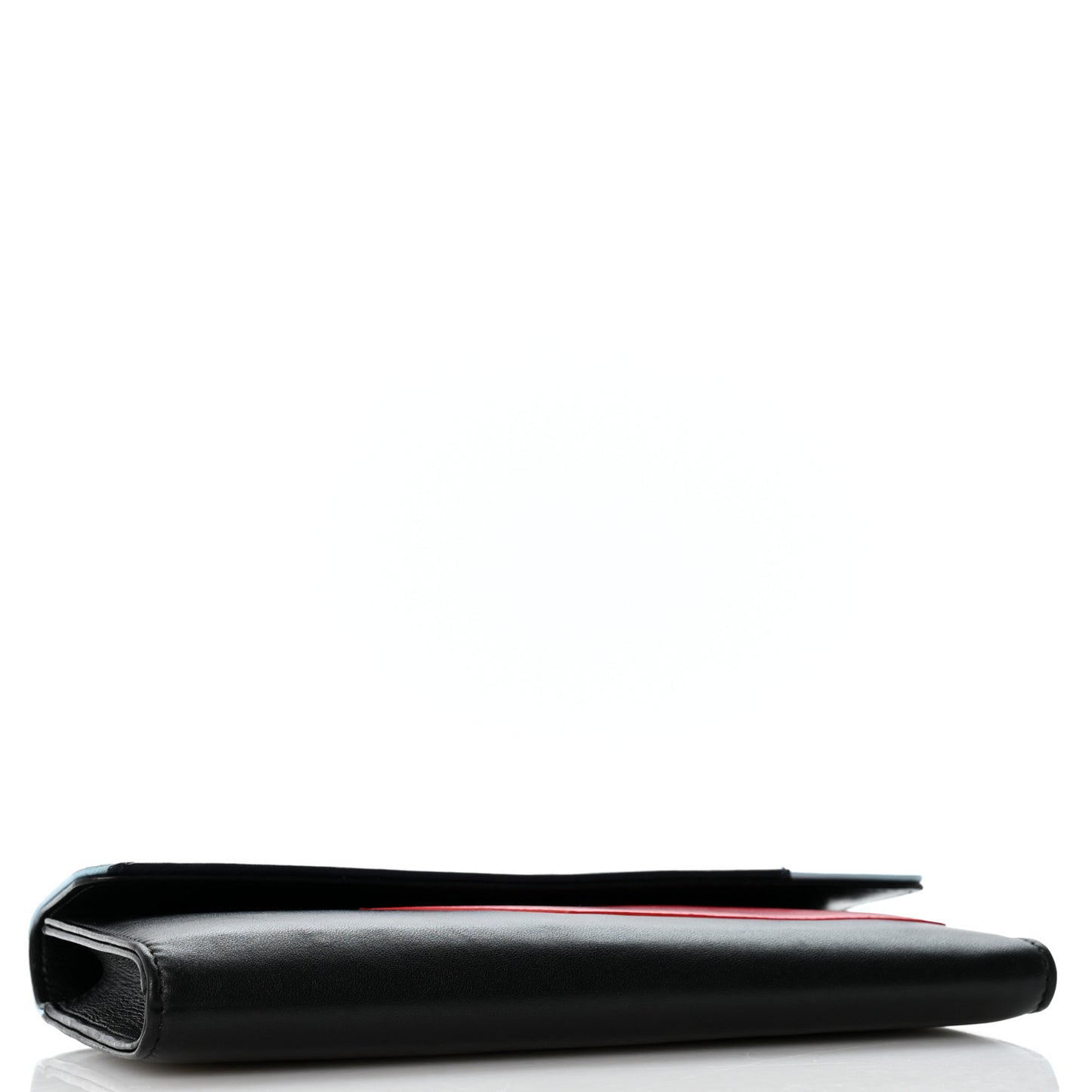 Lambskin Airlines Wallet On Chain WOC Blue Black Red