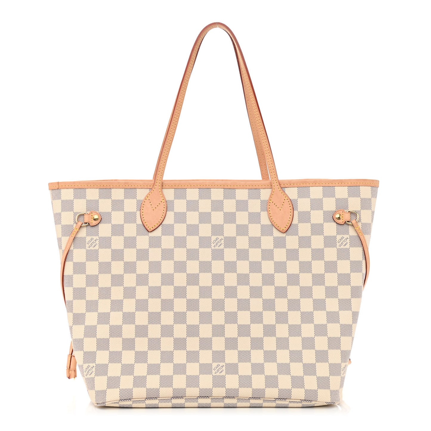 Damier Azur Neo Neverfull MM Rose Ballerine