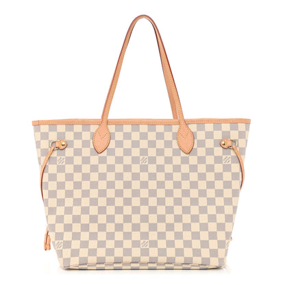 Louis Vuitton Damier Azur Neo Neverfull MM Rose Ballerine 3 of 12