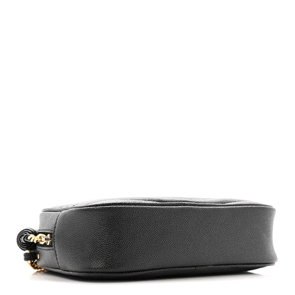 Saint Laurent Grain De Poudre Matelasse Monogram Mini Lou Camera Bag Black 4 of 12