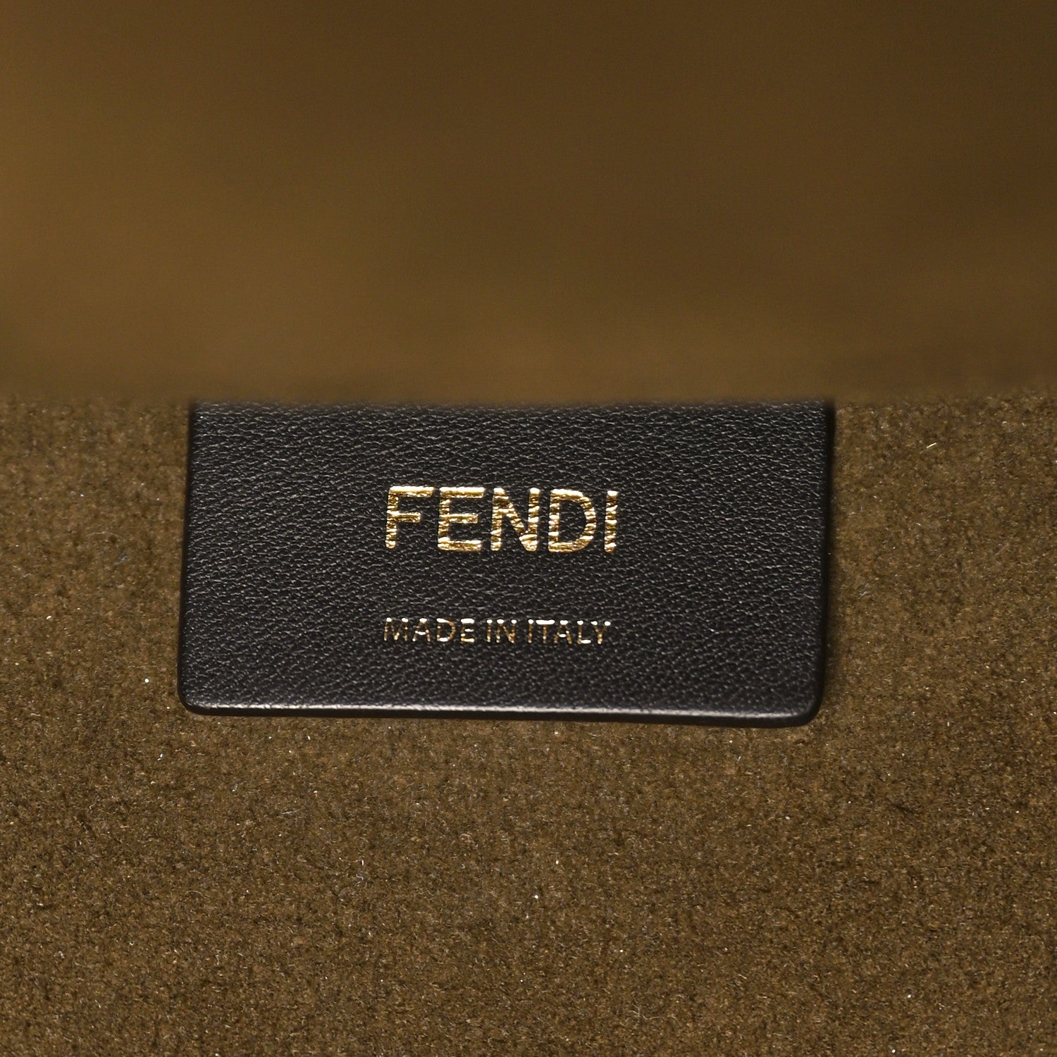 Fendi Vitello Plexiglass FF Embossed Medium Fendi Sunshine Shopper Tote Wasabi 6 of 8