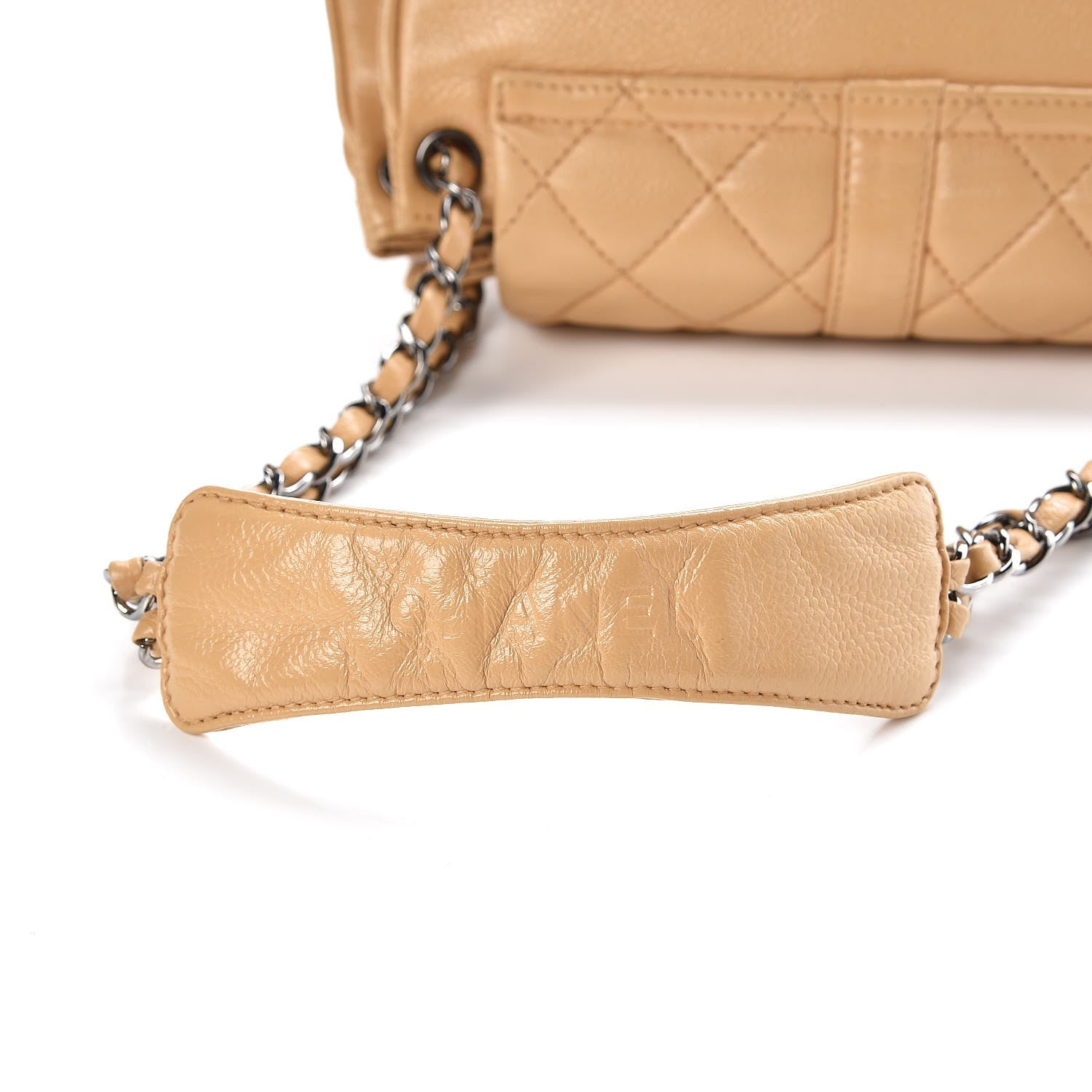 Chanel Caviar Quilted Accordion Mademoiselle Flap Beige 10 of 10