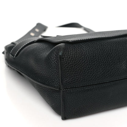 Loewe Grained Calfskin Small Bolso Belt Messenger Bag Black 8 of 12