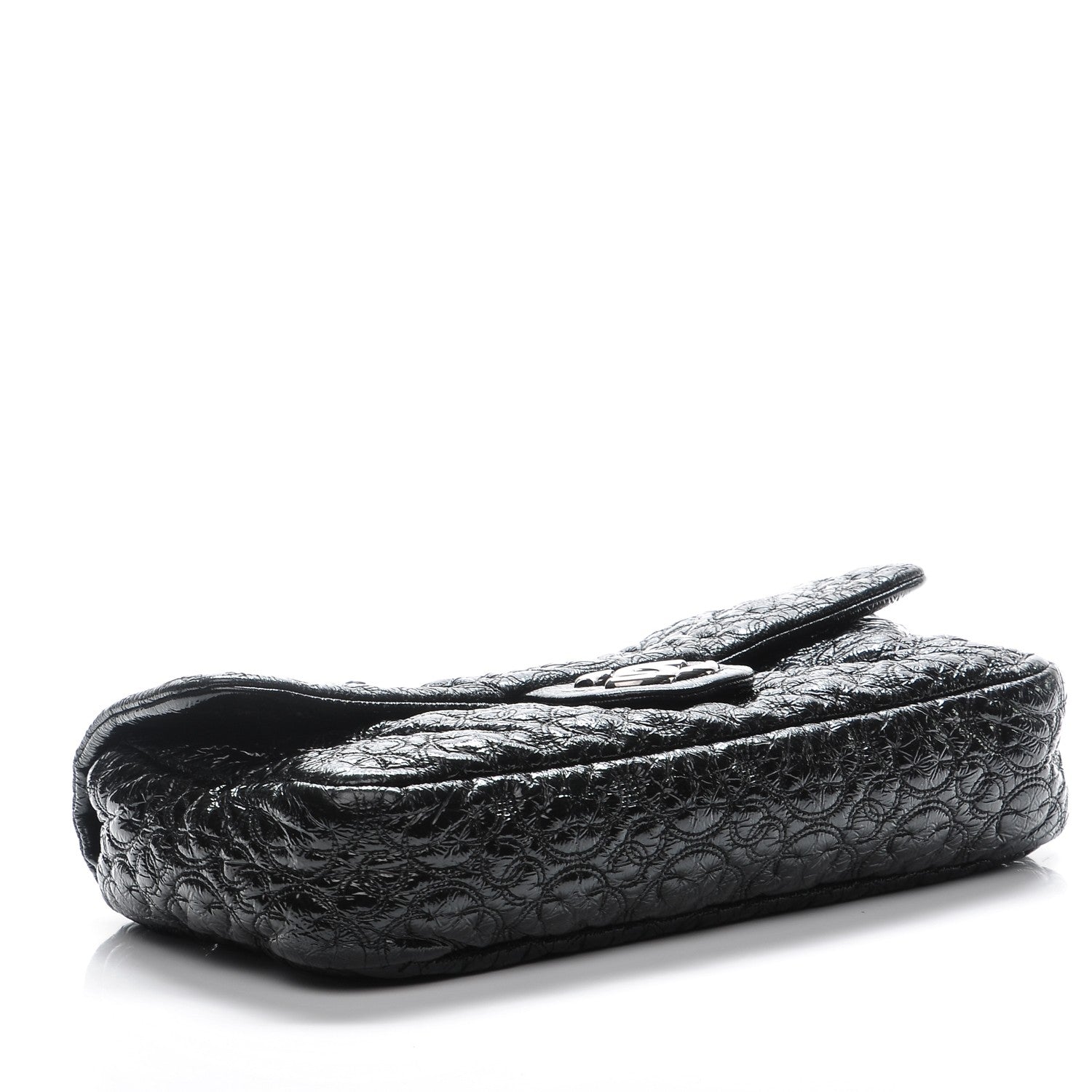 Chanel Vinyl Rock In Moscow Single Flap Black 4 of 9