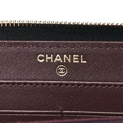 Chanel Caviar Quilted Large Gusset Zip Around Wallet Black 6 of 11