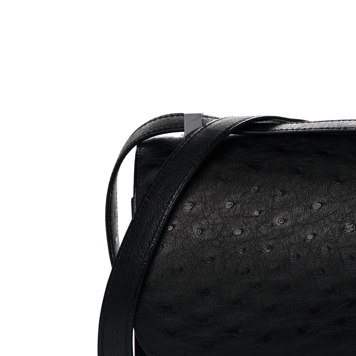 Hermes Ostrich Constance 24 Black 7 of 10