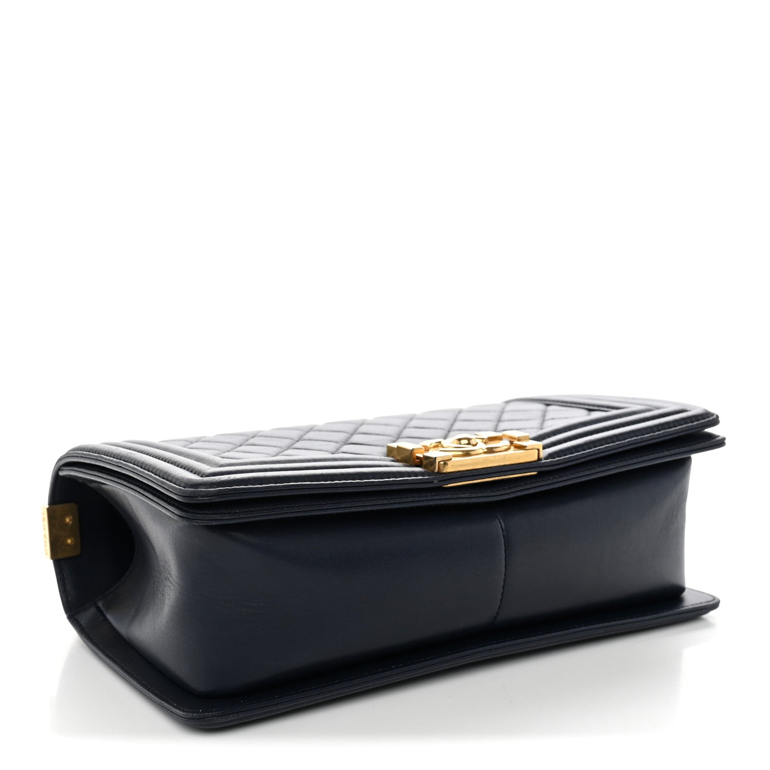 Chanel Lambskin Quilted Medium Boy Flap Dark Dark Navy 4 of 12