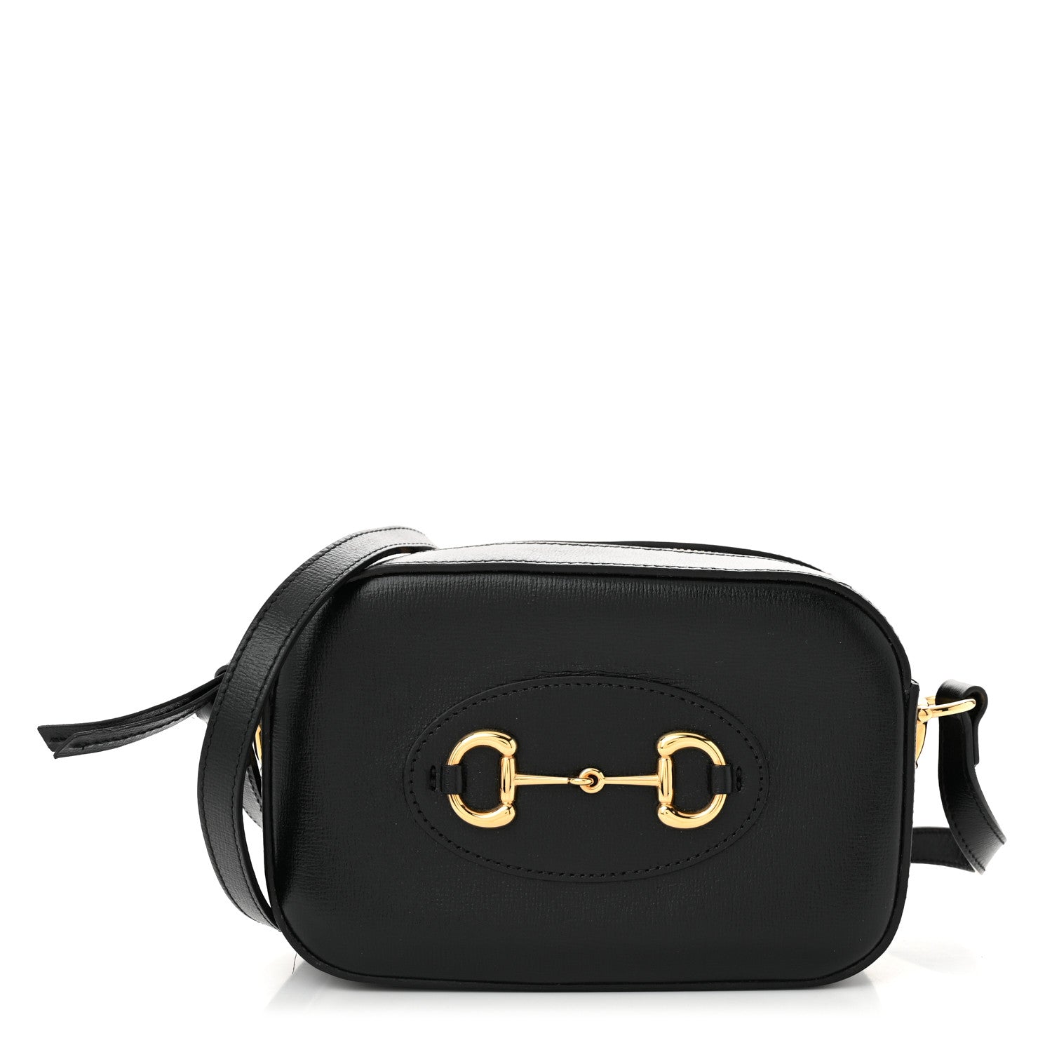 Gucci Calfskin Mini Horsebit 1955 Camera Shoulder Bag  Black 1 of 11