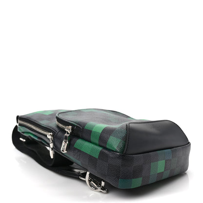 Louis Vuitton Damier Graphite Pixel Avenue Sling Backpack Vert 4 of 9