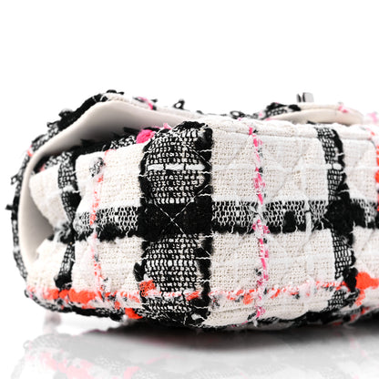 Chanel Tweed Quilted Mini Rectangular Flap Black White Pink 8 of 9