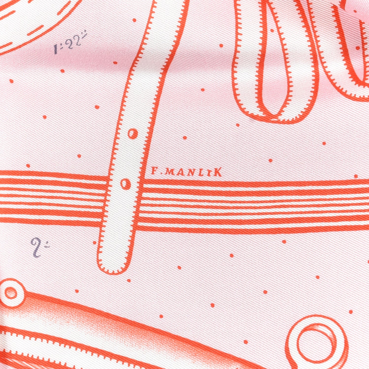 Hermes Silk Harnais De Timon Scarf 90 Rose Pale Gris Corail 3 of 5