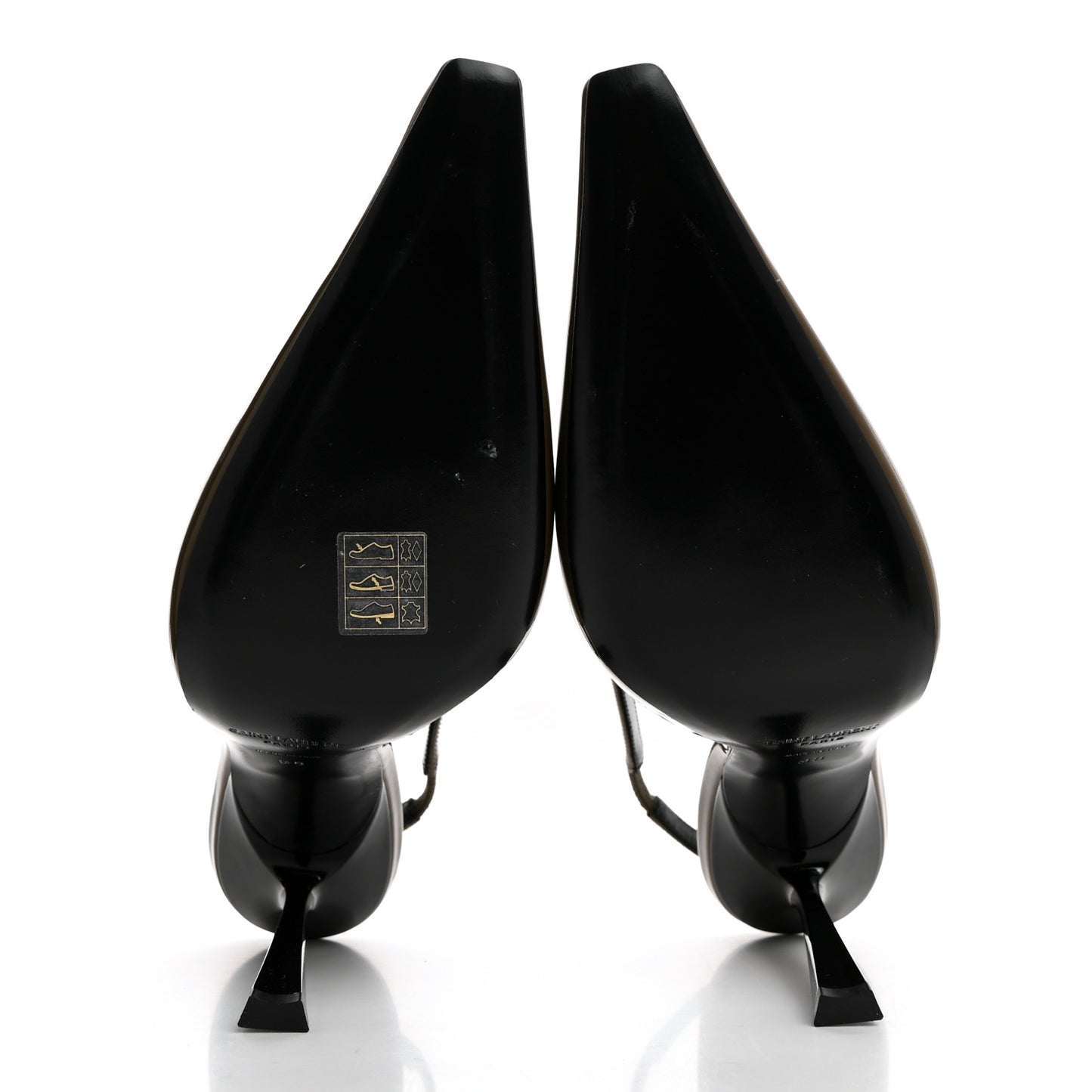 Patent Calfskin Blake 110 Slingback Pumps 38 Amber Green