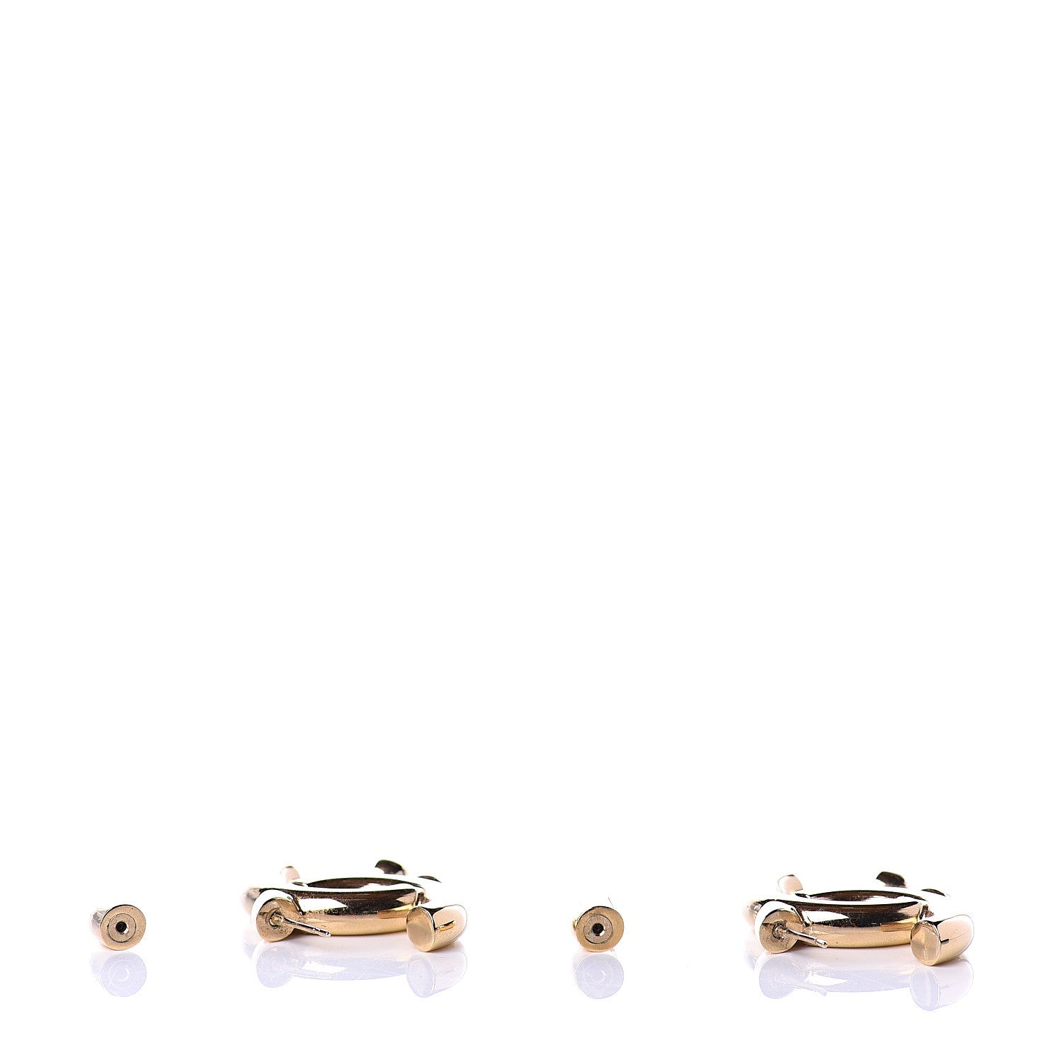 Chanel Metal CC Earrings Gold 4 of 7