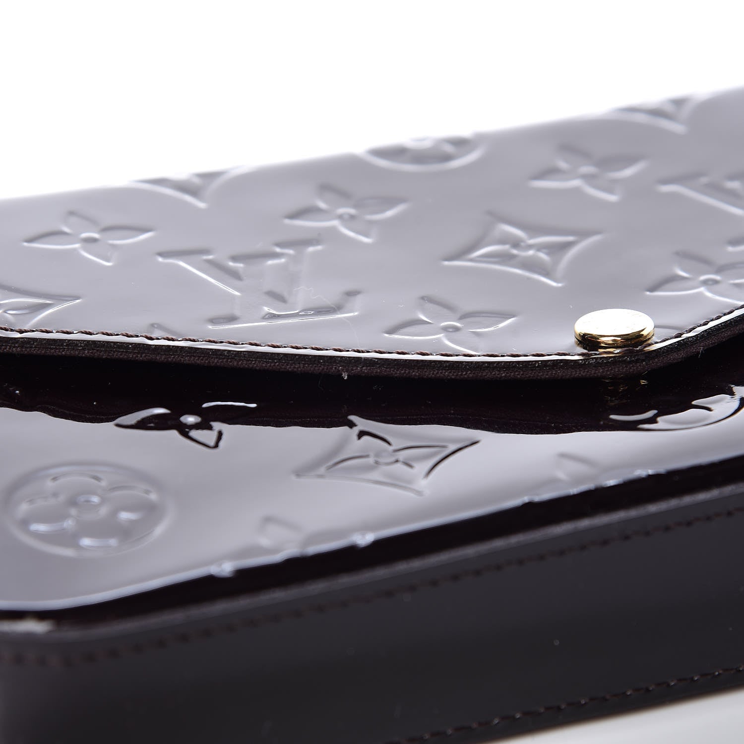 Louis Vuitton Vernis Pochette Felicie Chain Wallet Amarante 12 of 13