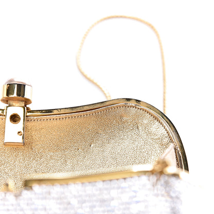 Judith Leiber Swarovski Crystal Minaudiere Clutch Gold 12 of 13