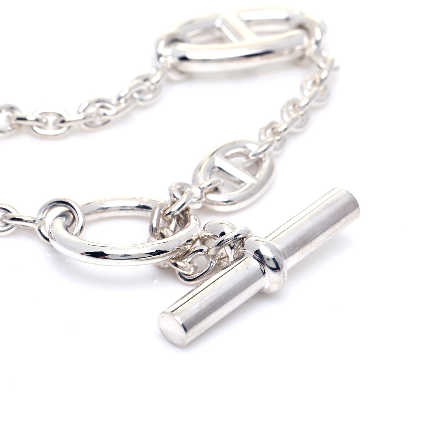 Hermes Sterling Silver Farandole Bracelet LG 5 of 7
