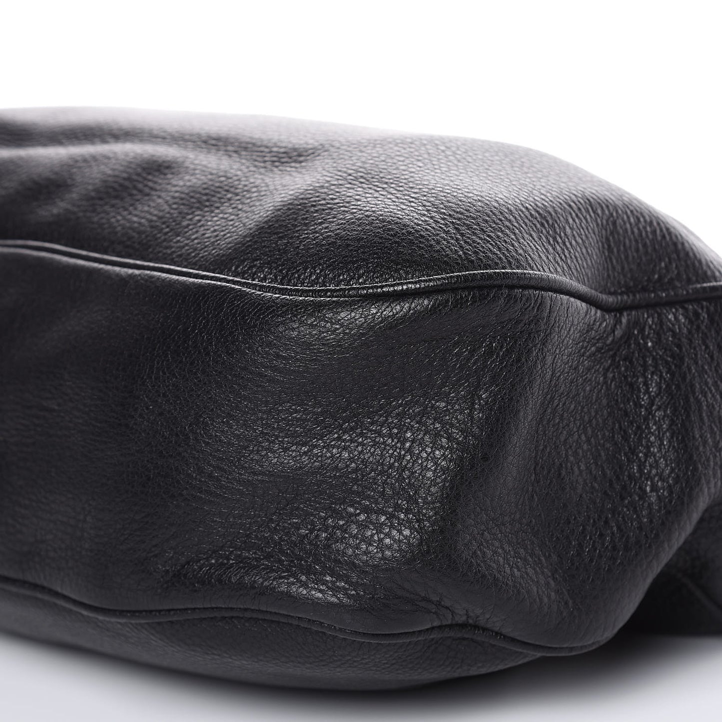 Cervo Intrecciato Shoulder Bag Black