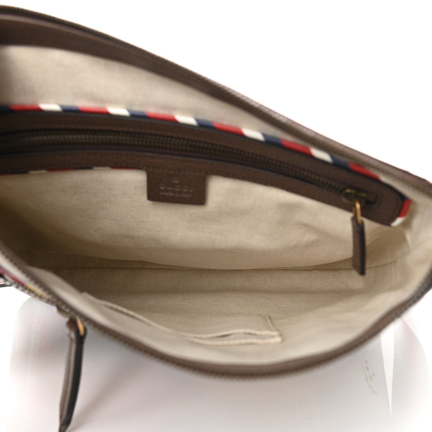 Gucci Soft GG Supreme Monogram Courrier Web Medium Flat Messenger Bag Beige New Acero Multicolor 5 of 10