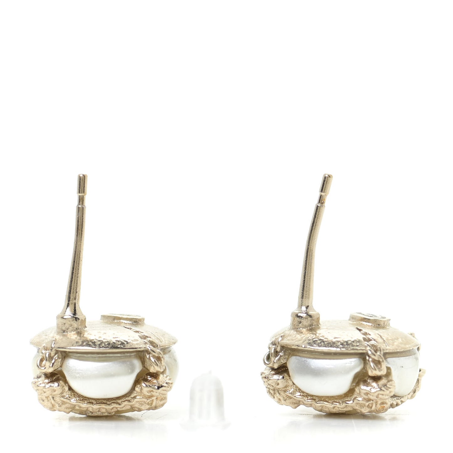 Pearl CC Earrings Gold