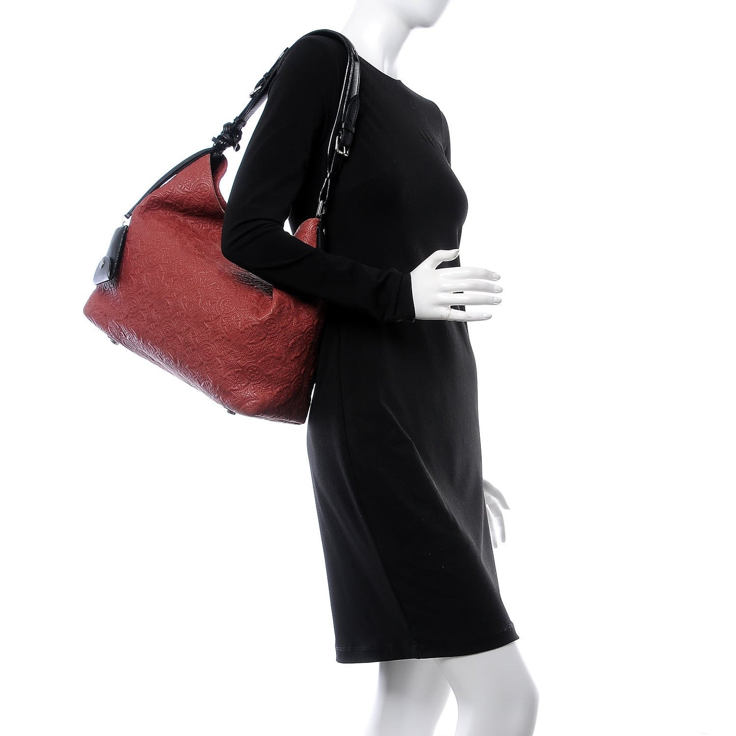 Monogram Lambskin Antheia Hobo PM Framboise