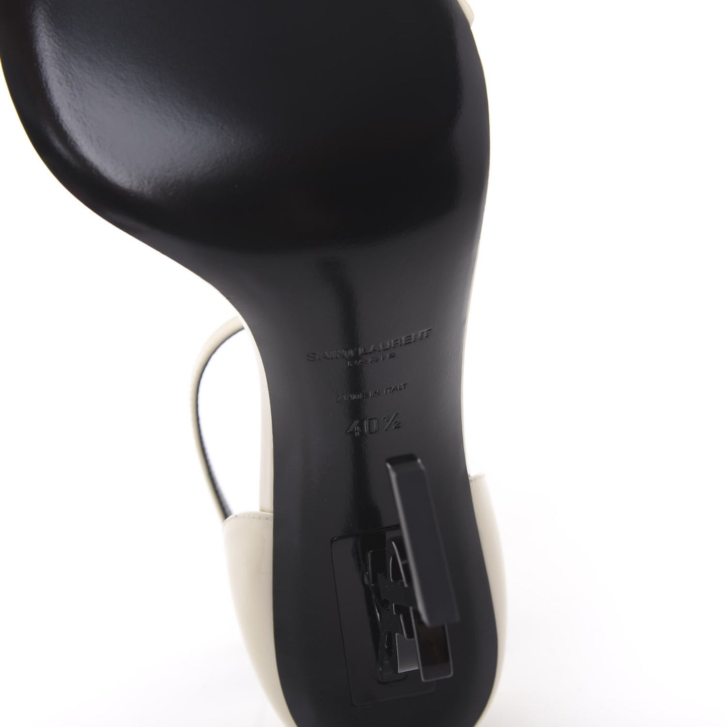Patent Calfskin Opyum Sandals 40.5 Neutro