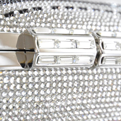 Judith Leiber Swarovski Crystal Zipper Minaudiere 8 of 10