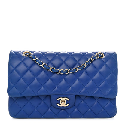 Chanel Lambskin Quilted Medium Double Flap Royal Blue 1 of 10