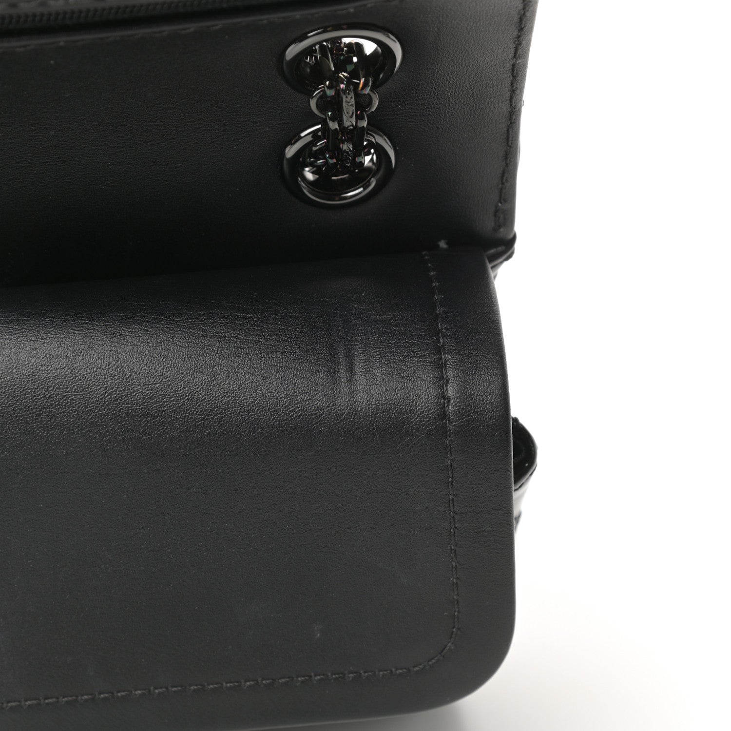 Chanel Patent Calfskin Quilted 2.55 Reissue 225 Flap So Black 12 of 14